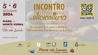 Incontro Internazionale sullallevamento di Lumache  Piana di Monte Verna  5  6 Ottobre 2024 [upl. by Haldis]