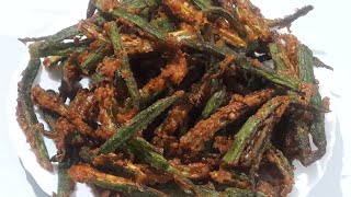 ಬೆಂಡೆಕಾಯಿ ಚಿಪ್ಸ್ ಮಾಡುವ ವಿಧಾನ । Ladys finger chips recipe Karnataka Ruchi [upl. by Laverne]