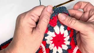 Crochet funda para almohadones con granny square [upl. by Esina]