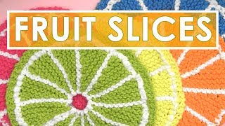 How to Knit FRUIT CITRUS SLICE Dishcloths  Summer Knit Series [upl. by Ellerahc234]