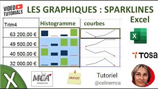 tuto celine mca le graphique sparkline Excel [upl. by Asare]