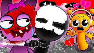 ORANGE OREN FALLS IN LOVE WITH PINK Incredibox Sprunki Animation [upl. by Botzow333]