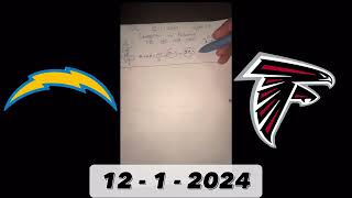 The NFL Script  Chargers vs Falcons Week 13 Dec 1 2024 [upl. by Gerbold]