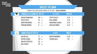 Horsley amp Send CC 1st XI v Banstead CC 1st XI [upl. by Chauncey]