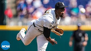 Kumar Rocker strikes out 11 to keep Vanderbilt alive in CWS [upl. by Amuh]