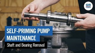 SelfPriming Pump Maintenance  Shaft and Bearing Removal [upl. by Pablo]