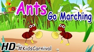 Ants Go Marching Song I Kids Videos For Kids I Kids Carnival kidsvideo nurseryrhymes cartoon [upl. by Kcirre820]