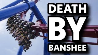 Morning after man was hit by Banshee roller coaster [upl. by Eelorac944]