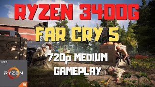 Ryzen 5 3400g Far Cry 5  720p  Medium Gameplay [upl. by Hanover]