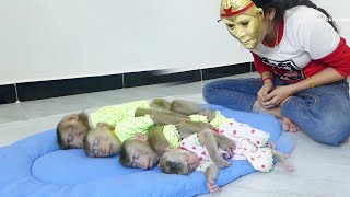 Whats Happen When Donal Moly Zuji amp Cici Wake Up See Mom Wear Mask [upl. by Aikmat]