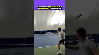 AWESOME FOREHAND amp FOOTWORK DRILL tennis shorts [upl. by Eirolam]