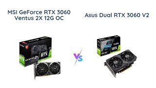 🔥 MSI GeForce RTX 3060 Ventus 2X vs ASUS Dual RTX 3060 🆚 Which is the Best Gaming Graphics Card [upl. by Ewan]