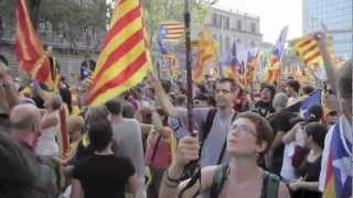 Manifestación de la Diada de Cataluña  Catalonia Independence Day Demonstration [upl. by Ttirrem835]