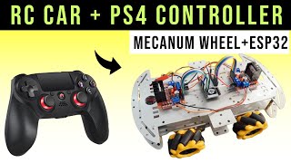 PS4 Controller Mecanum wheels car  esp32  DIY🔥 [upl. by Borras]