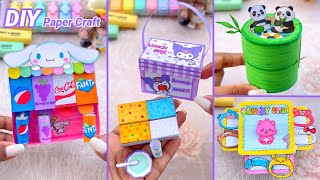 DIY Miniature Crafts Idea  Easy Craft Ideas  school hacks  paper craft  mini cold drinks stall [upl. by Eenobe769]