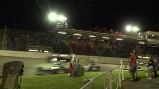 Start of the 350 Super feature at Oswego Speedway Jul 6 2024 [upl. by Ellita]