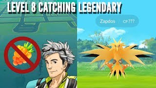 Level 8 Player Catch Zapdos like a Boss Pokemon Go legendary Raid [upl. by Byron]