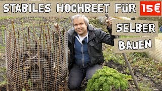 Stabiles Hochbeet für 15€ selber bauen  DIY Hochbeet aus Metal [upl. by Ennayelhsa]