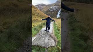 Hiking in Glen Nevis scotland towards Steall waterfall nature scotlandlover [upl. by Ttevy163]