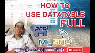 Using DataTable in PHP Full TutorialPHP Programming Langauge [upl. by Eselrahc602]