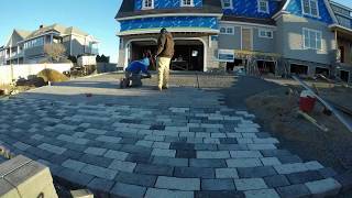 Unilock Paver Driveway Construction Time Lapse [upl. by Lissie]