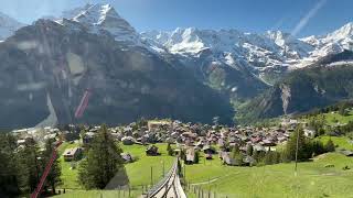 Alps Mountain Views from Mürren amp Gimmelwald Switzerland  Swiss Traveling  Interlaken Laterbrunnen [upl. by Airamak]