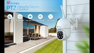 1080P Ctronics PTZ Wifi Security Camera with 18m Color Night Vision and Auto Tracking [upl. by Alledi822]