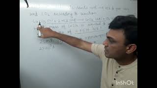 calcium carbonate reacts with aqueous HCl to give CaCl2 and CO2 according to reaction CaCO3  2HCl [upl. by Llertnad421]