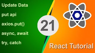 Update Data axiosput try catch React JS Tutorial for beginners Hindi 2023 reactjstutorial [upl. by Dnaletak]