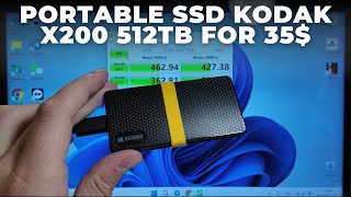 Kodak X200 512GB Portable SSD Unboxing and Review [upl. by Naghem]