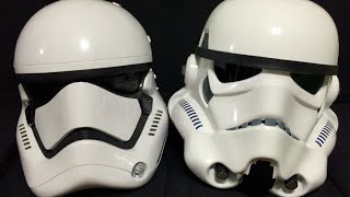 STORMTROOPER HELMET COMPARISON First Order vs ImperialAnovos vs EFX [upl. by Eenaj835]