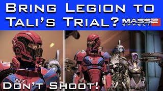 Mass Effect 2  What Happens If You Bring Legion to the Quarian Migrant Fleet for Talis Trial [upl. by Niffirg730]