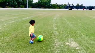 2YearOld Baby Amazing Football Skills [upl. by Kathryne947]