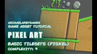 PIXEL ART TUTORIAL  TILESETS USING PISKEL [upl. by Lehcear]