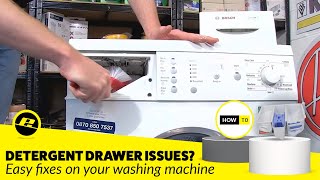 Detergent Drawer Problems in a Washing Machine Diagnosis amp Fixes [upl. by Enomas289]