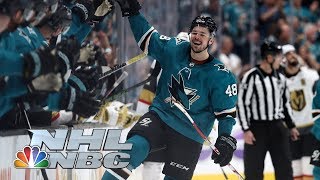 NHL Stanley Cup Playoffs 2019 Golden Knights vs Sharks  Game 5 Highlights  NBC Sports [upl. by Hylan351]