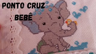 PONTO CRUZ para aplicar na fralda do BEBÊ🤰👼 👶🧒👧 GRÁFICOS para fralda de bebê 👼 [upl. by Nivre]