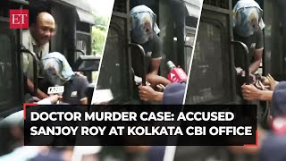 Kolkata doctor murder case West Bengal Police bring accused Sanjoy Roy to CBI office in CGO complex [upl. by Standing752]