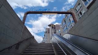 U Pank Straße U8 Bauarbeiten subway ubahn metro 🚇 Berliner U Bahn Berlin Underground U8 [upl. by Enneyehs911]