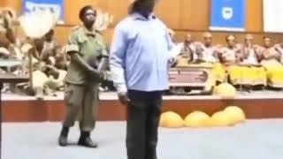 Ugandan president museveni dancing😅😅😅 [upl. by Ammeg703]