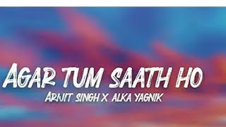 Agar tum saath Ho full lyrics hindi song TamasaRanbir kapoordeepika padukone [upl. by Vevina525]