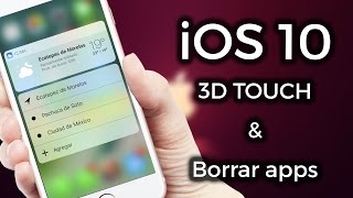 iOS 10 3D Touch amp Borrar apps del sistema  ZIDACO [upl. by Lianna133]