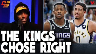 Jeff Teague says Kings picking DeAaron Fox OVER Tyrese Haliburton with Pacers trade was RIGHT MOVE [upl. by Yelah759]