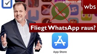 WhatsApp droht das Aus Erst Kettenbrief jetzt AppStoreRauswurf  Anwalt Christian Solmecke [upl. by Pruter]