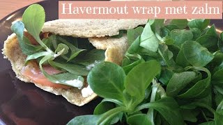 Havermout wrap met zalm  Carin Pool Voedingsbureau [upl. by Kathryne54]