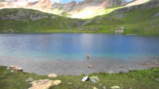 Ice Lake Plunge In Colorado [upl. by Afrika141]