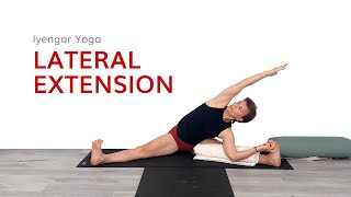 Lateral ExtensionIyengar Yoga with Kathy Cook [upl. by Ennairej]