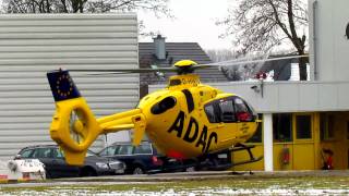 Landung mit Schnee  Christoph 30 Rettungshubschrauber Wolfenbüttel [upl. by Regdirb]