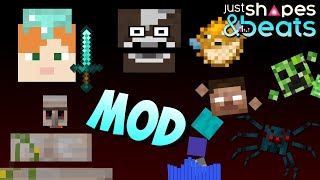 All Just Shapes and Beats Bosses Modded ep3  Supercut  JSAB MOD [upl. by Rdnaskela]