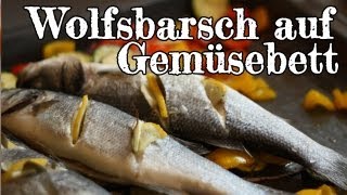 Rezept  Wolfsbarsch auf Gemüsebett Red Kitchen  Folge 182 [upl. by Ybor536]